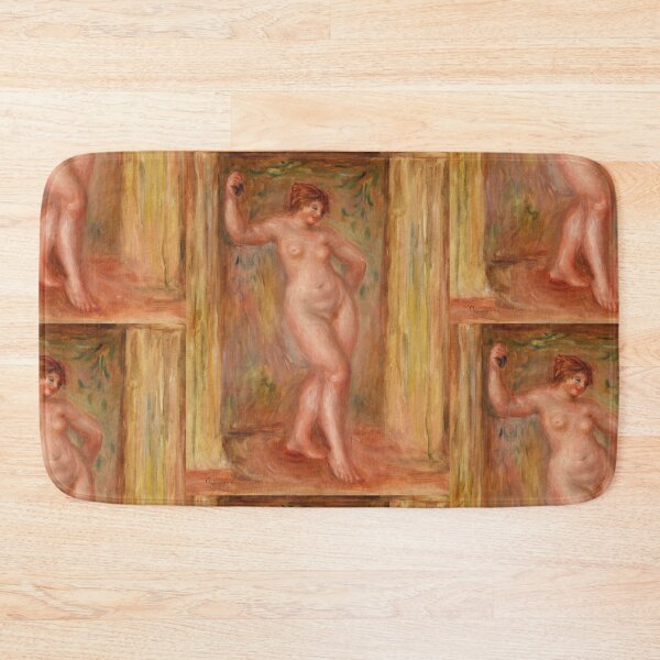 Item preview, Nude With Castanets by Pierre-Auguste Renoir: Warm Impressionist Nude Poster designed and sold by artofuniverse.