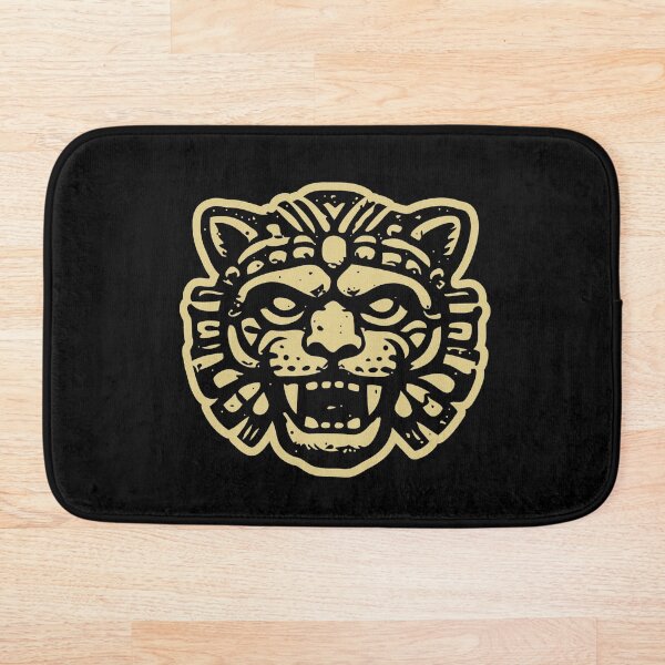 Item preview, Golden Aztec Jaguar – Tribal Gold Mask designed and sold by Totemica.