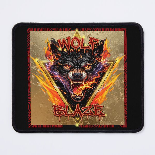 Item preview, Wolf Blaze | Fiery Wolf Triangle designed and sold by Italian Ink Studio.