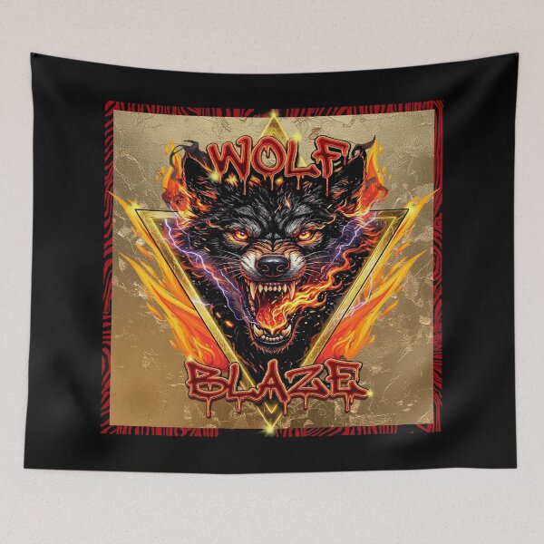Item preview, Wolf Blaze | Fiery Wolf Triangle  designed and sold by Italian Ink Studio.