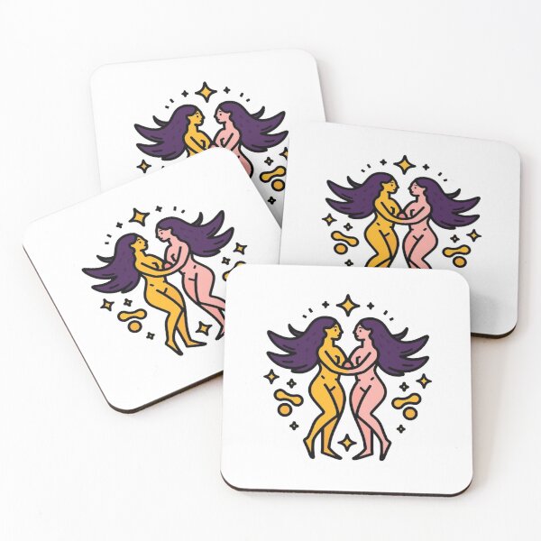 Item preview, Gemini Twins Air Sign Zodiac Duality Astrology Sticker designed and sold by NeonNerdStudio.