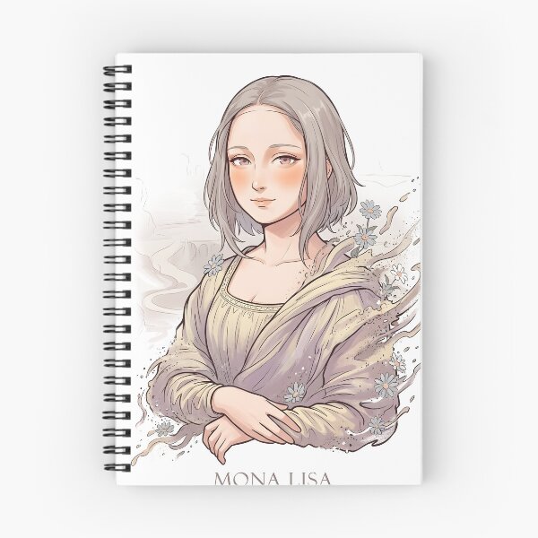 Item preview, Mona Lisa Anime Portrait with Daisies designed and sold by VoidAnimeStudio.