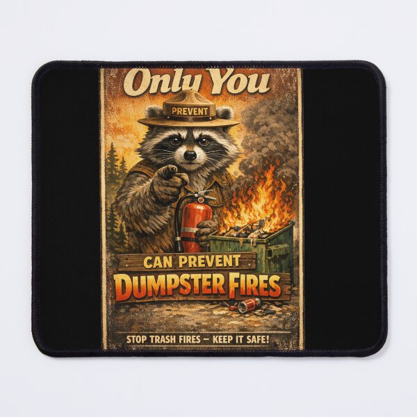 Item preview, Only You Can Prevent Dumpster Fires designed and sold by JI-PIXEL-PLACE.