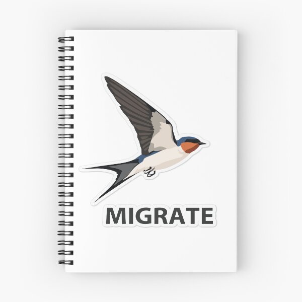 Item preview, Migrate - Minimalist Swallow Flight & Travel Spirit designed and sold by Heidelberg89.