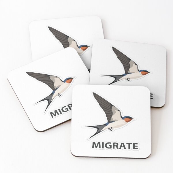 Item preview, Migrate - Minimalist Swallow Flight & Travel Spirit designed and sold by Heidelberg89.