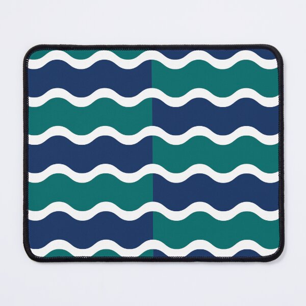 Item preview, Navy and Teal Dual-Tone Nautical Waves designed and sold by Zaya_art.