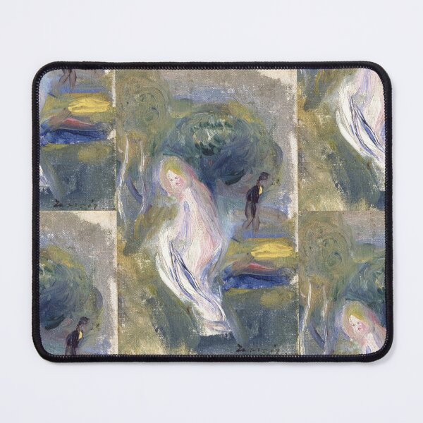 Item preview, Nude With Figure in Background by Pierre-Auguste Renoir: Dreamlike Impressionist Poster designed and sold by artofuniverse.