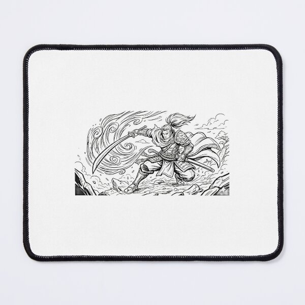 Item preview, Yasuo Unforgiven Samurai Bold Line Art designed and sold by Lura busah.