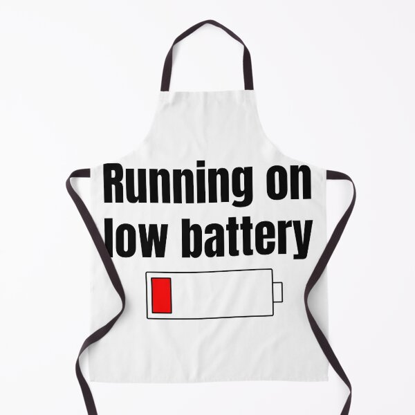 Item preview, Running On Low Battery Funny Minimalist Relatable Quote Black Text designed and sold by Minimal Mood Club.