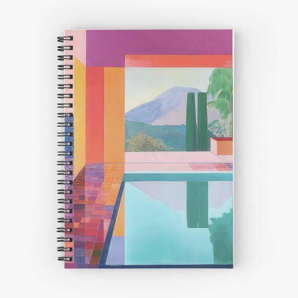 Item preview, David Hockney - David Hockney - David Hockney (199) - Vibrant California Pool – Pop Art Print Inspired by David Hockney designed and sold by KirstenShShop.