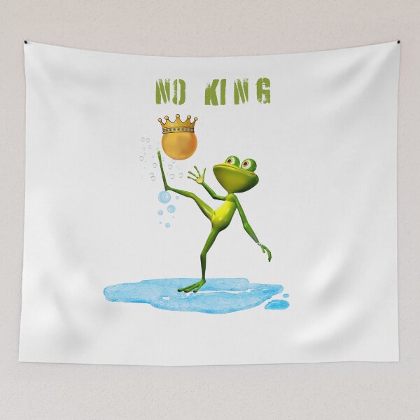 Item preview, Funny Humor Frog Protest No King Shirt designed and sold by artsdylan.