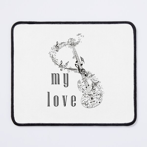 Item preview, guitar and music my love notes of life black designed and sold by Victoria-Cave.
