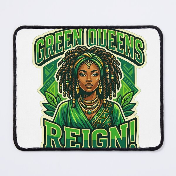 Item preview, HD Green Plains African Women Digital Portrait designed and sold by ABArtByAlexST.