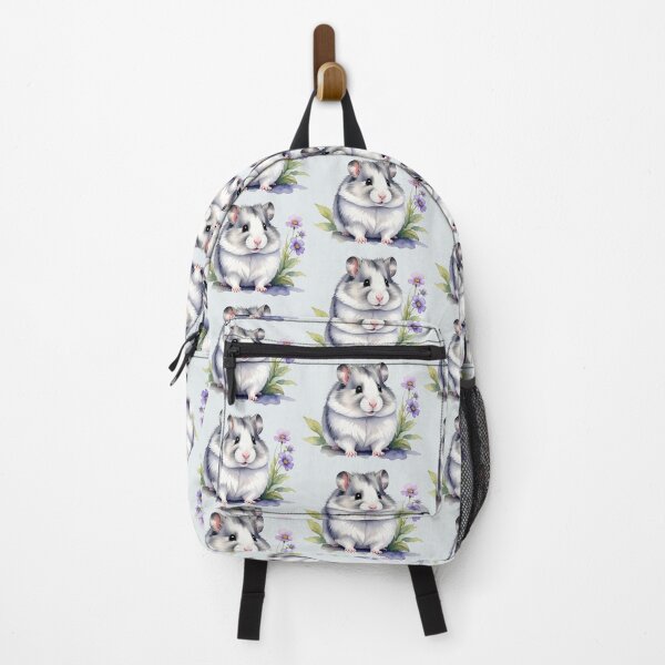 Item preview, Roborovski hamster with purple flowers designed and sold by LiskoDesign.