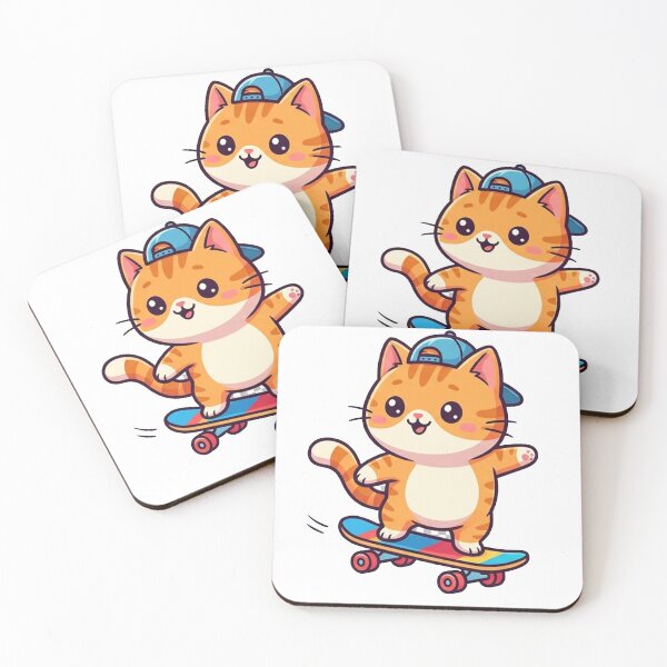 Item preview, Skateboard Kitten in Cap designed and sold by Krfto.
