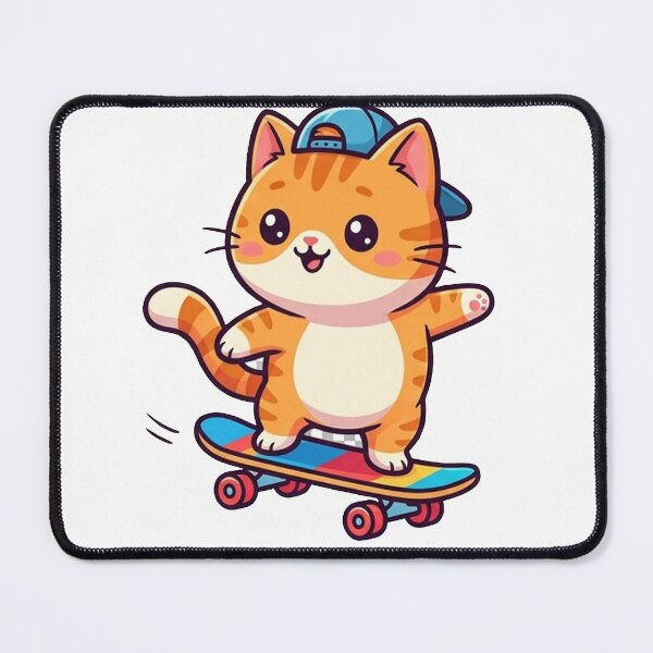 Item preview, Skateboard Kitten in Cap designed and sold by Krfto.