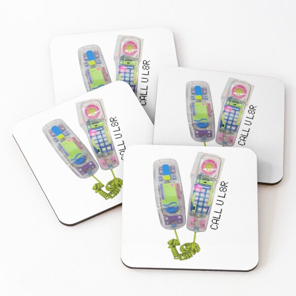 Item preview, Retro Colorful Transparent Telephone CallUL8r designed and sold by meggyeggymoo.