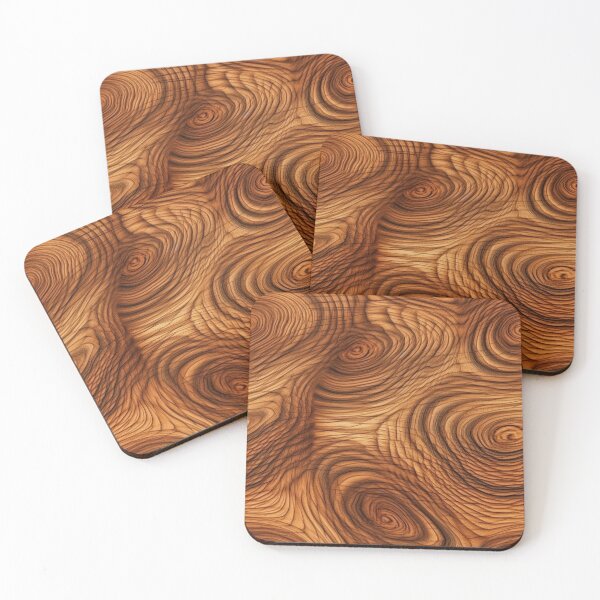 Item preview, Polished Olive Wood Swirl Grain Pattern designed and sold by pinkal.