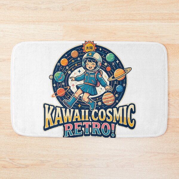 Item preview, UHD Retro Japanese Girl Solar System Dream designed and sold by ABArtByAlexST.