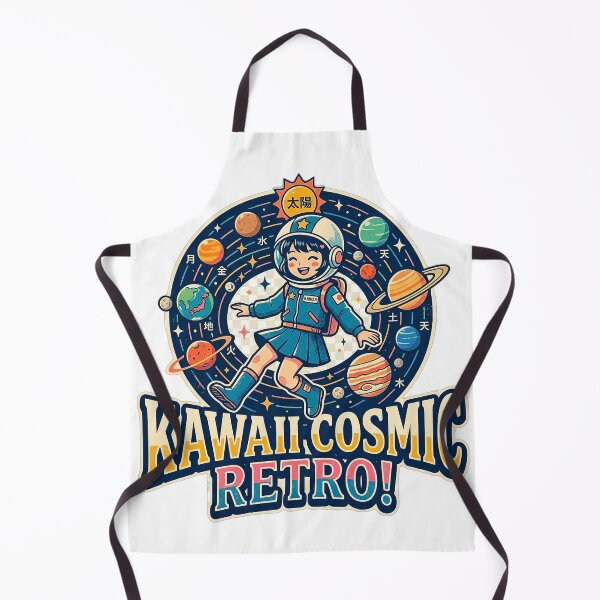 Item preview, UHD Retro Japanese Girl Solar System Dream designed and sold by ABArtByAlexST.