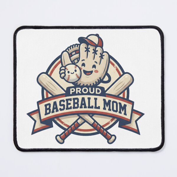 Artikelvorschau, Stolze Baseball-Mama – Niedliches Vintage-Sportdesign entworfen und verkauft von CoolTShirtDesign.