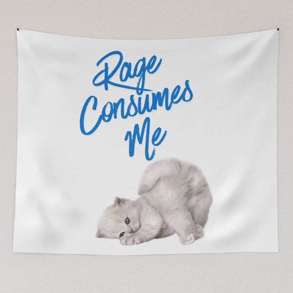 Item preview, Cute Cat Rage Consumes Me designed and sold by JI-PIXEL-PLACE.