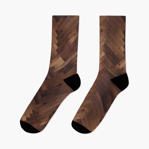 Item preview, Dark Walnut Herringbone Parquet Pattern designed and sold by pinkal.