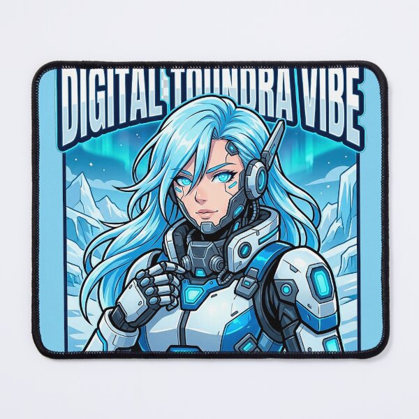 Item preview, 4K Toundra Anime Female Cyborg Portrait designed and sold by ABArtByAlexST.