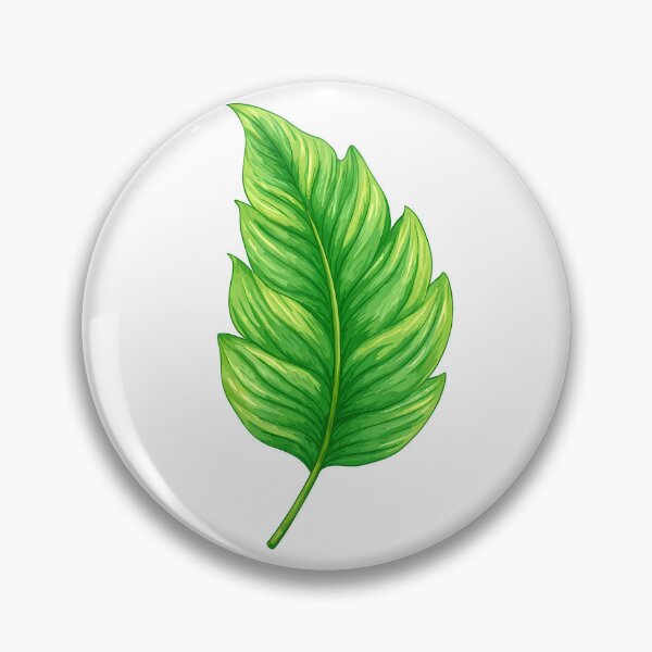 Item preview, Single Green Leaf Illustration - Fresh Botanical Nature Art Print designed and sold by DesignArtist.ia.