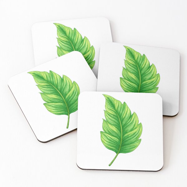 Item preview, Single Green Leaf Illustration - Fresh Botanical Nature Art Print designed and sold by DesignArtist.ia.