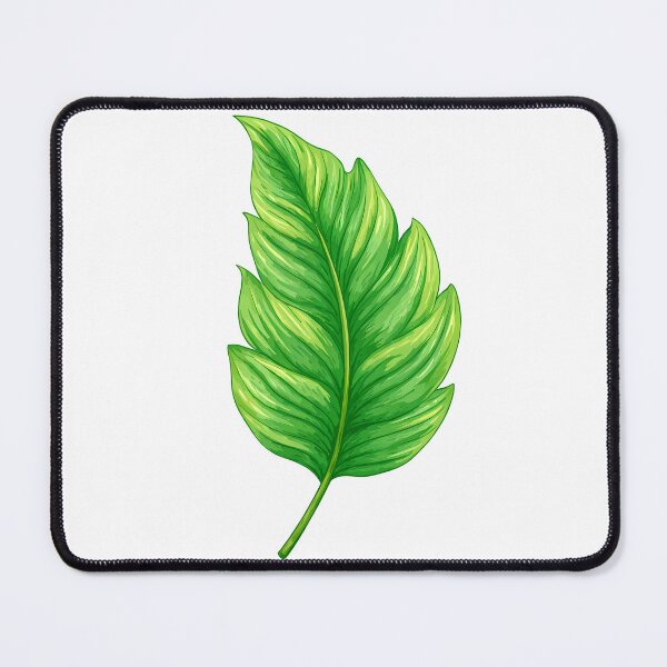 Item preview, Single Green Leaf Illustration - Fresh Botanical Nature Art Print designed and sold by DesignArtist.ia.