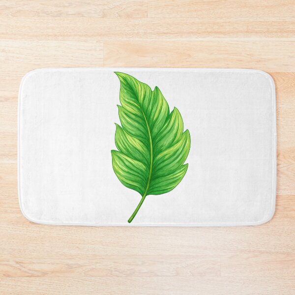 Item preview, Single Green Leaf Illustration - Fresh Botanical Nature Art Print designed and sold by DesignArtist.ia.
