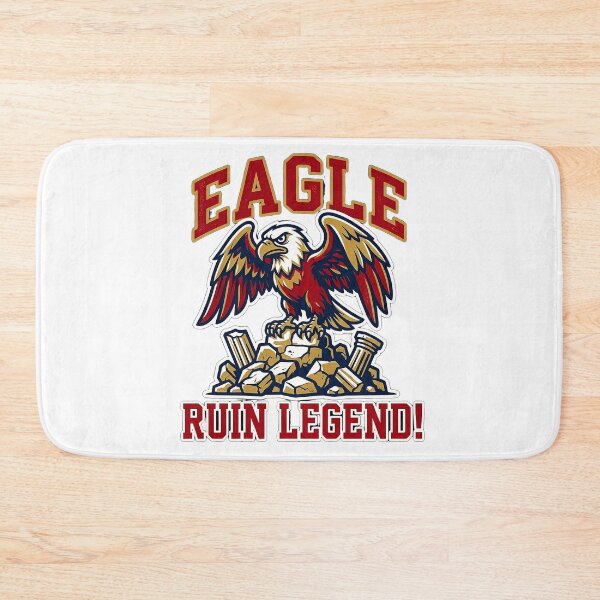 Item preview, 4K Comical Eagle Caricature in Ancient Ruins designed and sold by ABArtByAlexST.