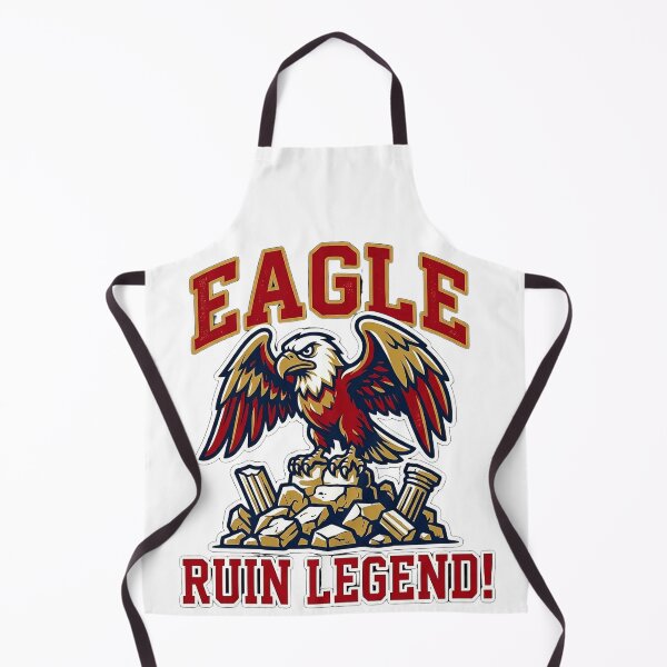 Item preview, 4K Comical Eagle Caricature in Ancient Ruins designed and sold by ABArtByAlexST.