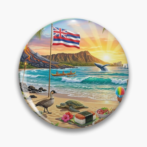 Item preview, Hawaii Tropical Sunset Beach Jigsaw Puzzle designed and sold by octozap.