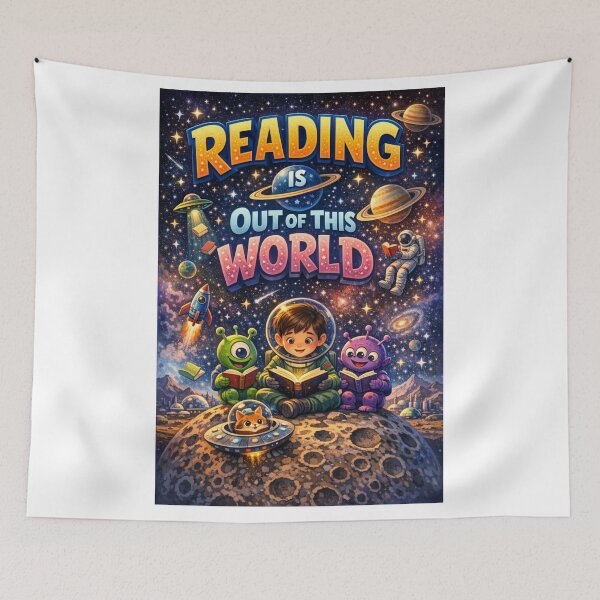 Item preview, Reading is Out of This World designed and sold by JI-PIXEL-PLACE.