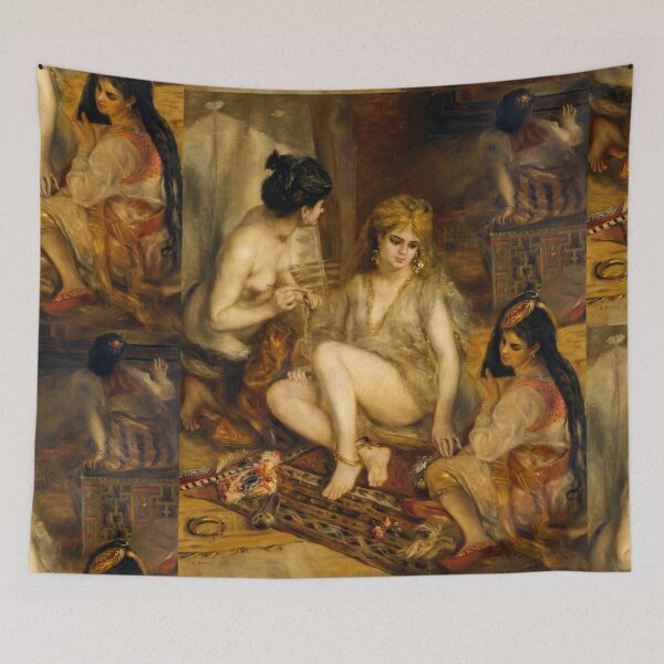 Item preview, Parisiennes in Algerian Costume by Pierre-Auguste Renoir: Orientalist Harem Poster designed and sold by artofuniverse.