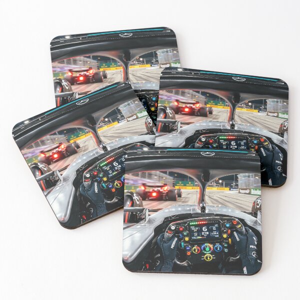 Item preview, F1 Night Race Cockpit View Mercedes Singapore GP Steering Wheel POV designed and sold by Abeshinobi.