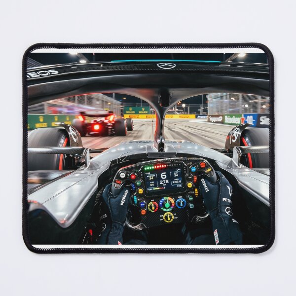 Item preview, F1 Night Race Cockpit View Mercedes Singapore GP Steering Wheel POV designed and sold by Abeshinobi.