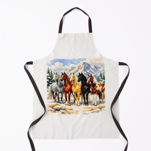 Item preview, Majestic American Saddlebreds in Snowy Harmony #4 designed and sold by Helios Be. Lavsh.
