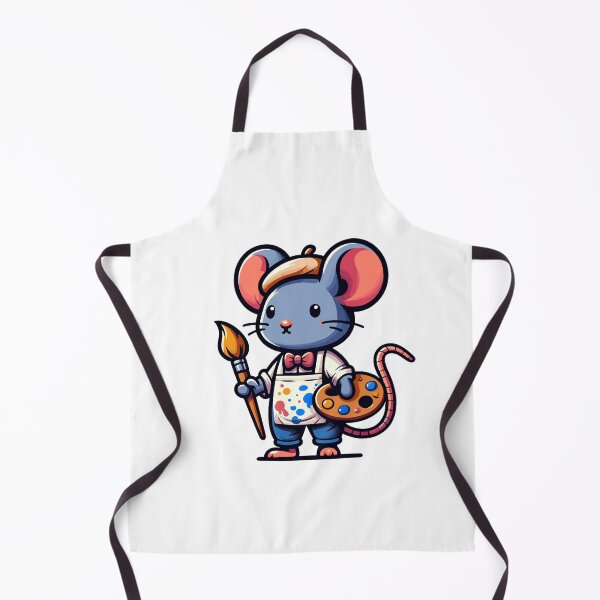 Item preview, Funny Mouse Artist Painter Gift for Art Lovers Design designed and sold by CyfroweMysli.