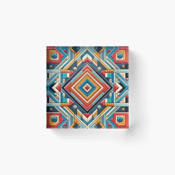 Item preview, "Vibrant Geometric Kaleidoscope" designed and sold by Dogandesighn.