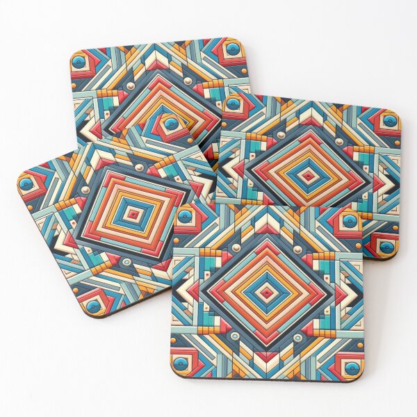 Item preview, "Vibrant Geometric Kaleidoscope" designed and sold by Dogandesighn.