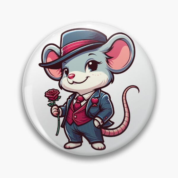 Item preview, Funny Mouse Romantic Gentleman Cute Valentine Design designed and sold by CyfroweMysli.