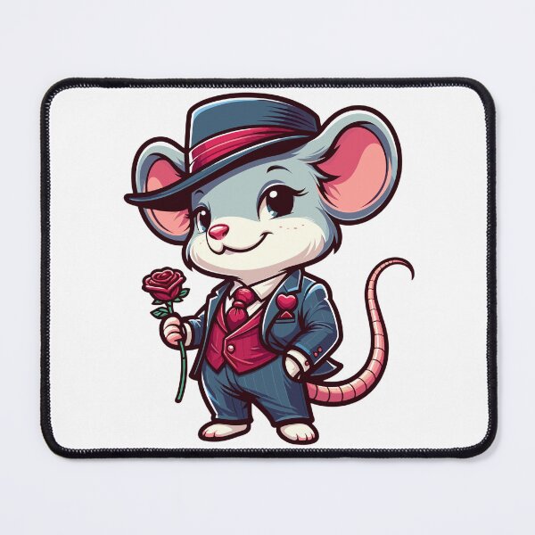 Item preview, Funny Mouse Romantic Gentleman Cute Valentine Design designed and sold by CyfroweMysli.