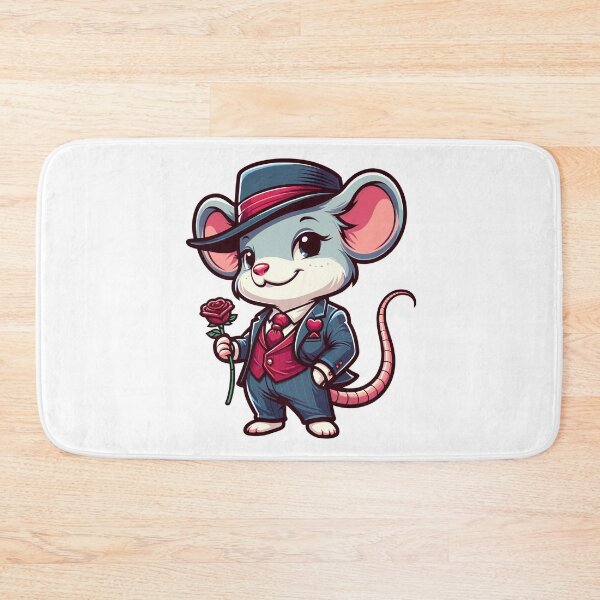 Item preview, Funny Mouse Romantic Gentleman Cute Valentine Design designed and sold by CyfroweMysli.