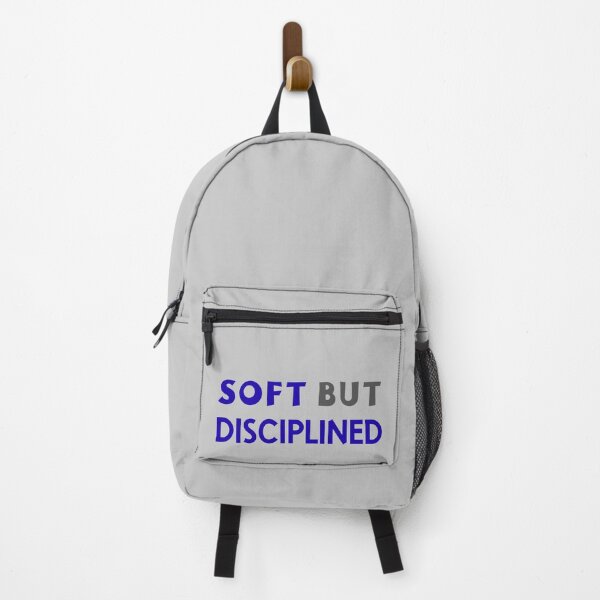 Item preview, Soft but Disciplined – Bold Blue Aesthetic Quote designed and sold by alaa9898.