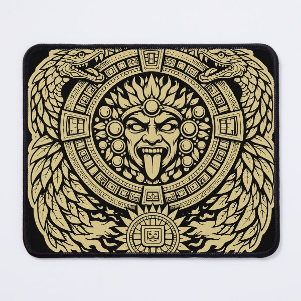 Item preview, Golden Aztec Sun – Tribal Gold Symbol designed and sold by Totemica.