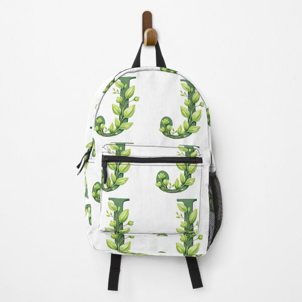 Item preview, Green Leaf Letter J - Elegant Botanical Monogram Art Print designed and sold by DesignArtist.ia.