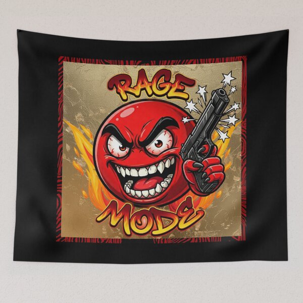 Item preview, Rage Mode | Angry Armed Ball Logo designed and sold by Italian Ink Studio.